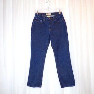 St Johns Bay Boot Cut Jeans Womens size 8 Blue Denim Pants Medium Wash Mid Rise